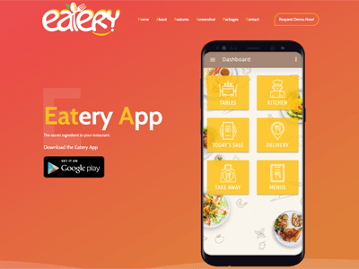Eatery restaurant management dashboard