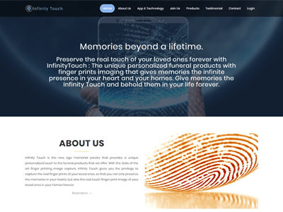 Infinity Touch app