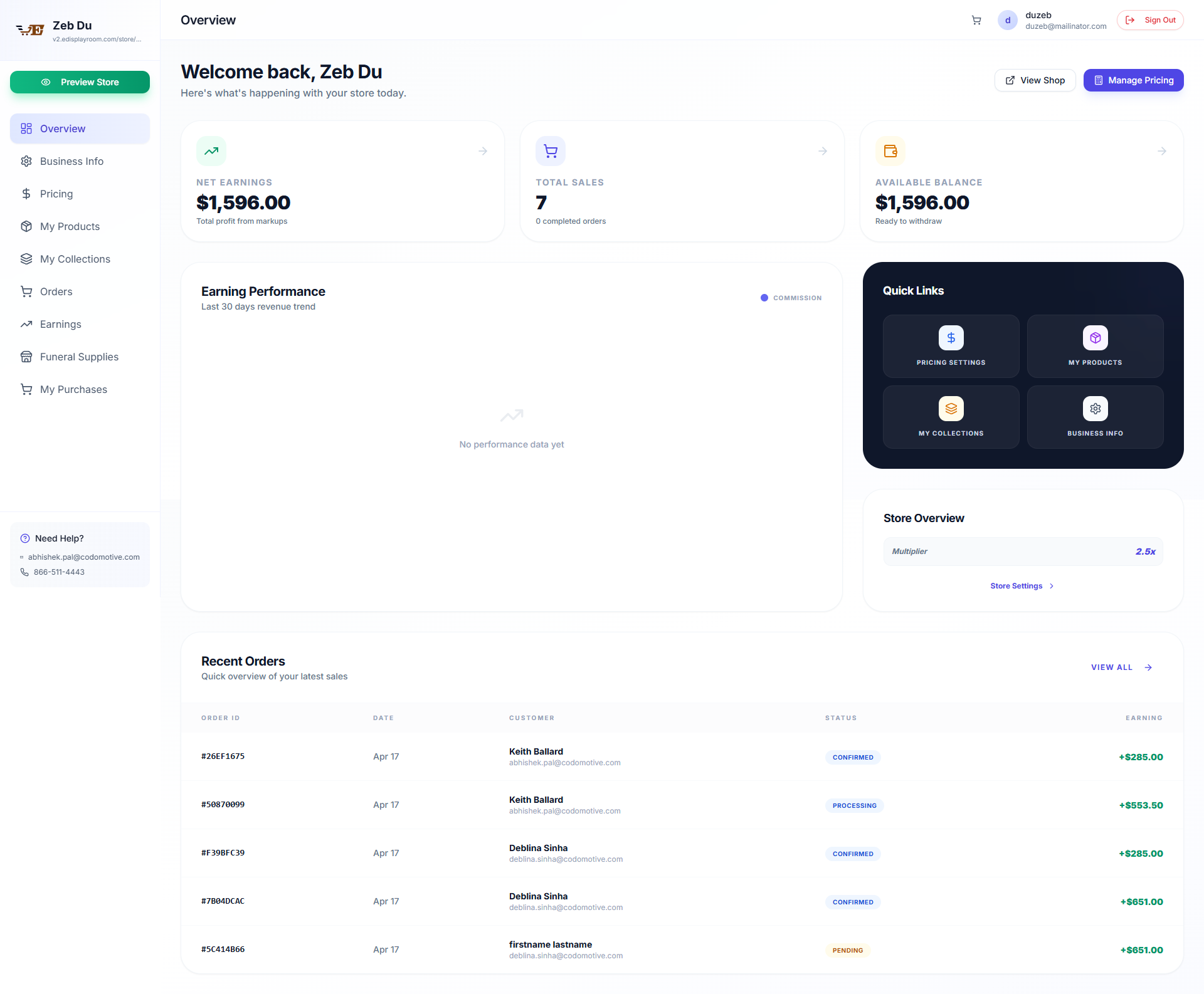Reseller Back-Office Console