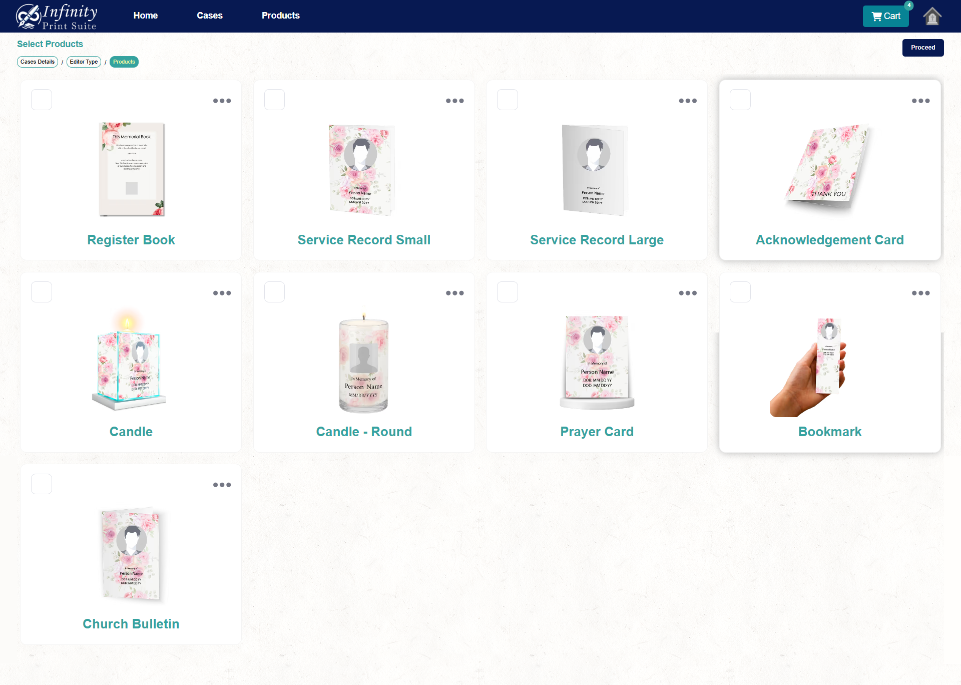 Available Print Templates