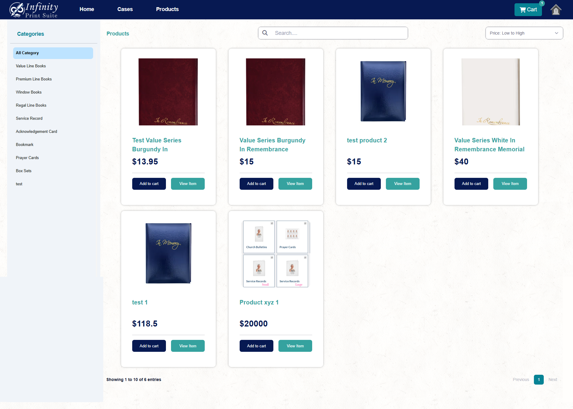 Stationary Products E-commerce Store